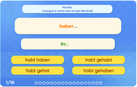 Perfekt : Haben, sein und werden
