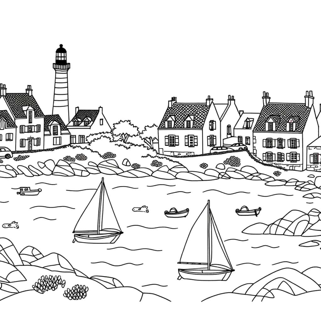Phare breton côtier