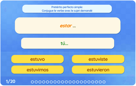 Pretérito perfecto simple : Haber, tener, estar y ser