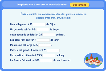 Quelle unité convient le mieux ? 