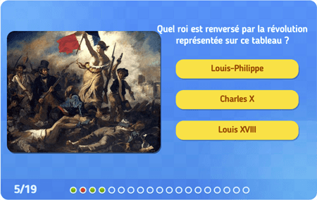 Quiz : La liberté guidant le peuple
