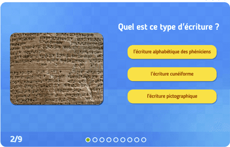 Quiz : La naissance de l'écriture