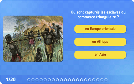 Quiz : Le commerce triangulaire