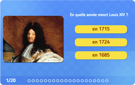 Quiz : Le règne de Louis XIV niv 2
