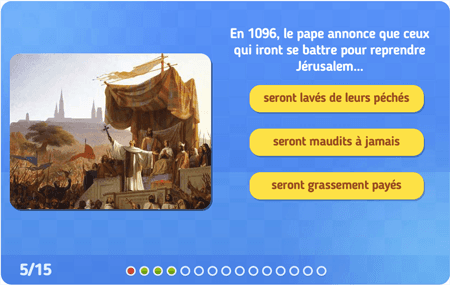 Quiz : les Croisades niv 1 