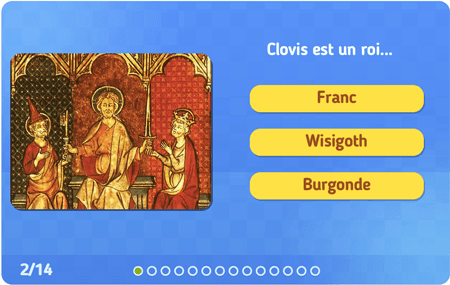 Quiz : Les invasions barbares et Clovis 