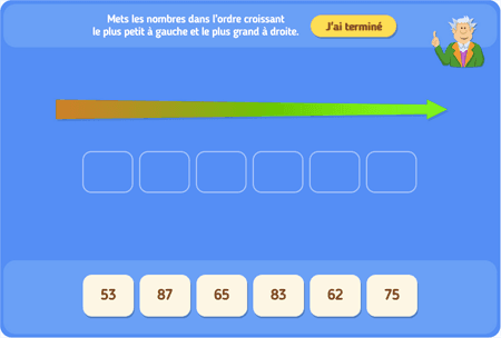 Ranger les nombres 02 : de 50 à 100 