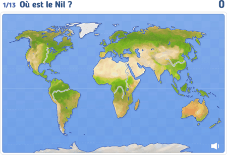 Régions et fleuves du monde