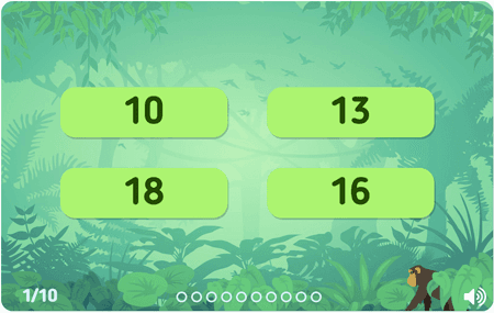 Trouve les nombres niv 2 (de 10 à 20) 