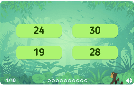 Trouve les nombres niv 3 (de 15 à 30) 