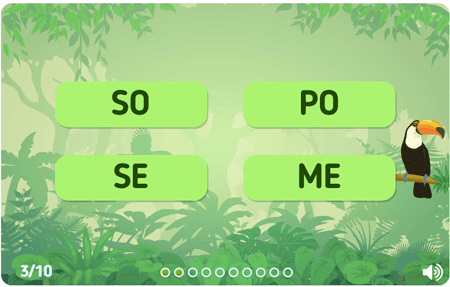 Trouve les syllabes niv 1 